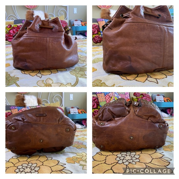 FRYE Brooke Studded Crossbody Drawstring Bag - Picture 13 of 14